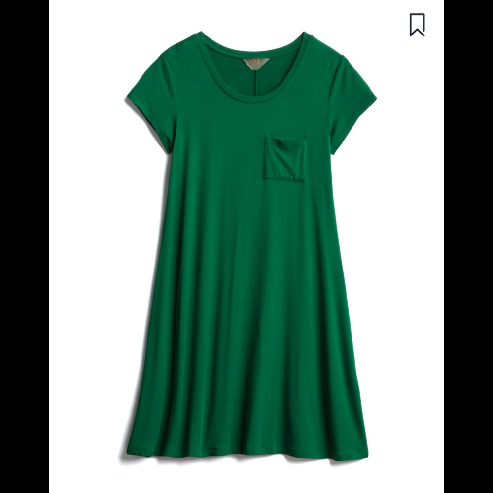 Stitch Fix NEW Knit T-Shirt dress Green 41 Hawtho